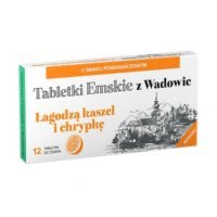 Tabletki Emskie z Wadowic o smaku pomarańczowym 12 pastylek