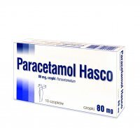 Paracetamol Hasco 80 mg 10 czopków doodbytniczych