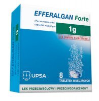 Efferalgan Forte 1 g, 8 tabletek musujących