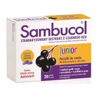 Sambucol Junior 20 pastylek do ssania data waż. 30/11/2020
