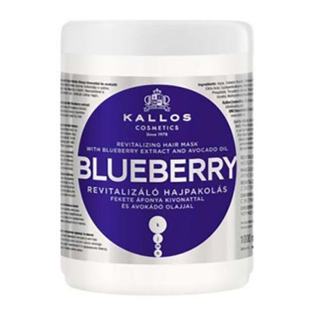 Kallos Blueberry, maska wzmacniająca, włosy farbowane, 1000 ml