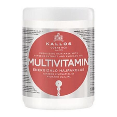Kallos Multivitamin, maska do włosów osłabionych i uszkodzonych, 1000 ml