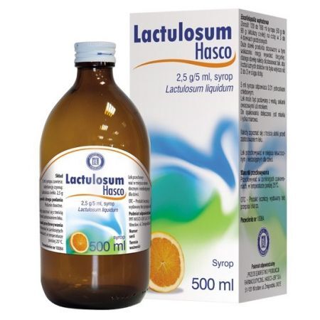 Lactulosum hasco 2,5g/5ml syrop 500ml