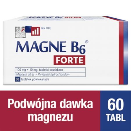 Magne B6 Forte 100 mg + 10 mg 60 tabletek