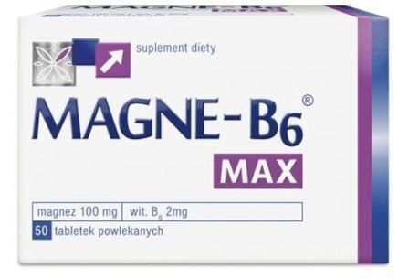 Magne B6 max, 50 tabletek powlekanych