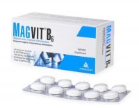 Magvit B6 48 mg + 5 mg, 50 tabletek na niedobór magnezu w organiźmie