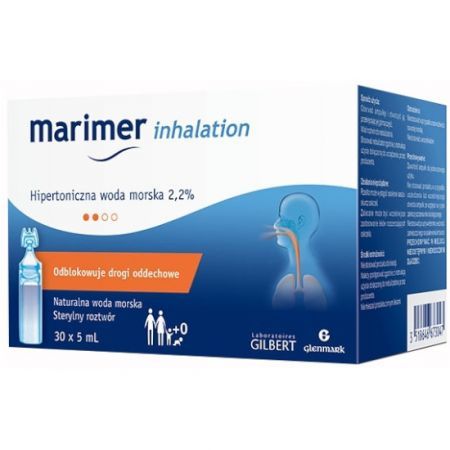 MARIMER Inhalation Hipertoniczna woda morska x 30 ampulek