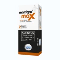 Maxigra Max, 50 mg, tabletki powlekane, 2 szt.