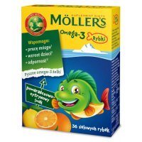 Mollers Omega-3 Rybki Pomarańczowo-cytryno