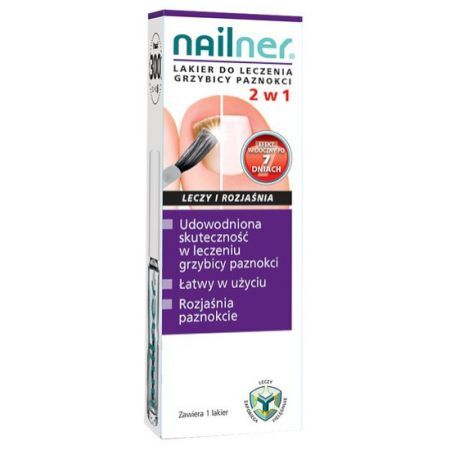 Nailner, lakier przeciw grzybicy paznokci, 2w1, 5 ml