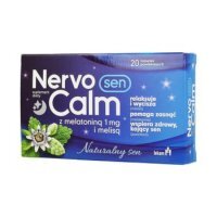 NervoCalm Sen z melatoniną 1mg i melisą 20 tabletek