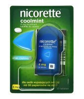 Nicorette Coolmint, 4 mg, tabletki do ssania, 20 szt.