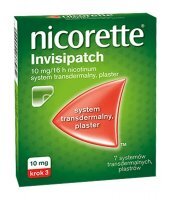 Nicorette Invisipatch, 10 mg, system transdermalny, plastry, 7 szt.