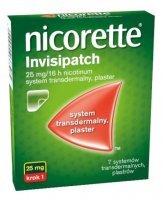 Nicorette invisipatch, 25 mg, system transdermalny, plastry, 7 szt.