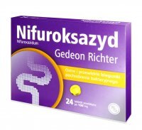 Nifuroksazyd Gedeon Richter, 100 mg, tabletki powlekane, 24 szt.