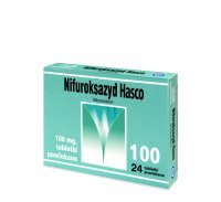 Nifuroksazyd Hasco, 100 mg, tabletki powlekane, 12 szt.