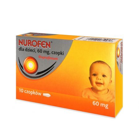 Nurofen dla dzieci 60 mg 10 czopków