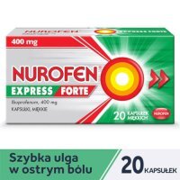 Nurofen Express Forte 400 mg, 20 kapsułek miękkich