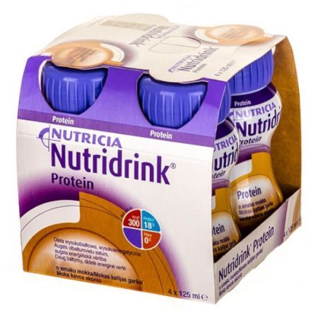 Nutridrink Protein, smak mokka, 4 x 125 ml