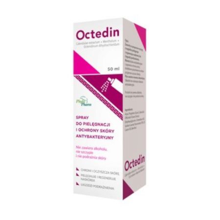 Octedin, antybakteryjny spray do pielęgnacji i ochrony skóry, 50 ml
