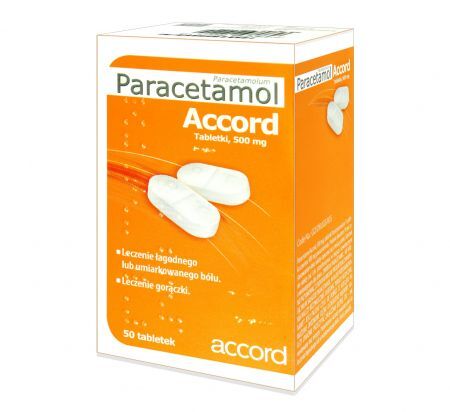Paracetamol Accord  0,5 g  50 tabletek