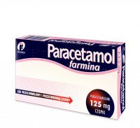 Paracetamol Farmina, 125 mg, czopki doodbytnicze, 10 szt.