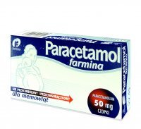 Paracetamol Farmina 50 mg 10 czopków doodbytniczych