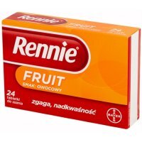 Rennie Fruit, tabletki do ssania, 24 szt.