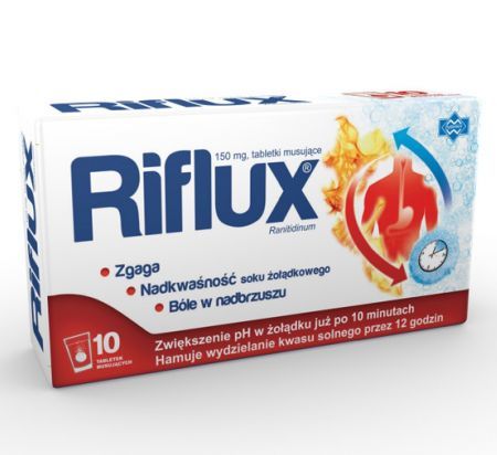 Riflux 150 mg 10 tabletek musujących