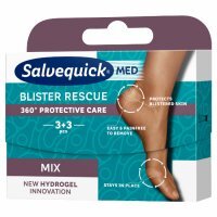 Salvequick Med Blister Resuce Mix 6, plastry na pęcherze, 6 szt.
