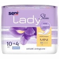 Seni Lady Slim Mini, wkładki urologiczne, 10 szt. + 4 szt. GRATIS