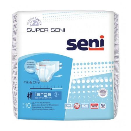 SENI Super Air, Pieluchomajtki rozmiar L, 1 sztuka