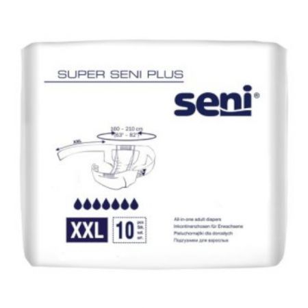 SENI Super Plus, Pieluchomajtki rozmiar XXL, 10 sztuk