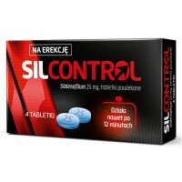 Silcontrol 25 mg x 4 tabletki powlekane