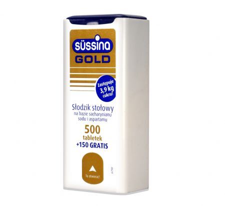 Sussina Gold, słodzik, 650 tabletek