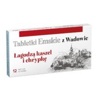 Tabletki Emskie z Wadowic o smaku miętowym 12 pastylek