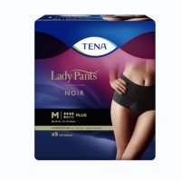 TENA Lady Pants Plus Noir M, bielizna chłonna, 9 sztuk