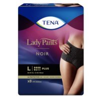 TENA Lady Pants Plus Noir OTC Edition L (95-130 cm), bielizna chłonna, 8 sztuk