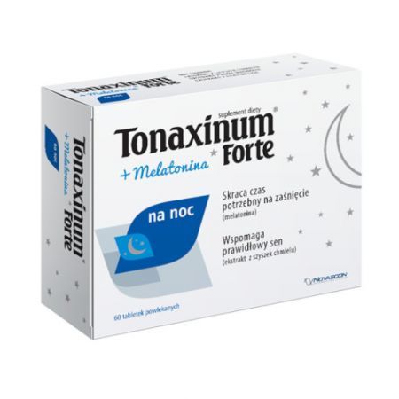 Tonaxinum Forte + Melatonina na noc 60 kapsułek