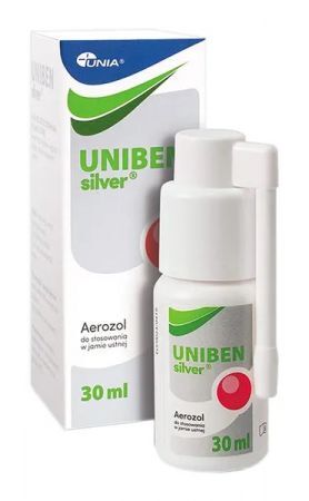 Uniben silver, aerozol do stosowania w jamie ustnej, 30 ml