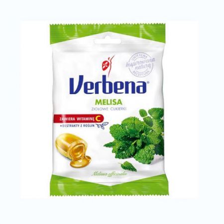 Verbena Melisa z vit C, cukierki ziołowe, 60 g