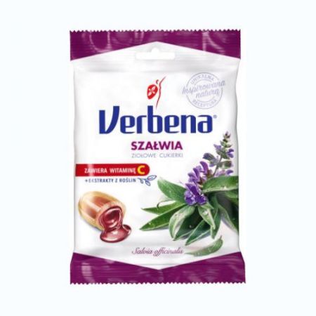 Verbena Szałwia z vit C, cukierki ziołowe, 60 g