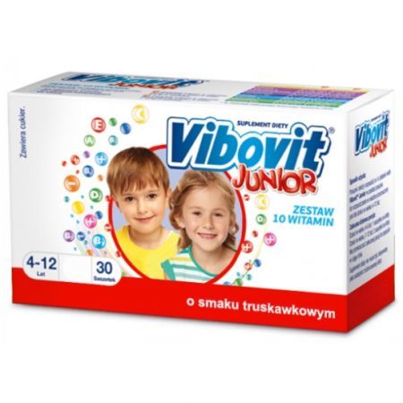 Vibovit Junior truskawkowy 30 saszetek