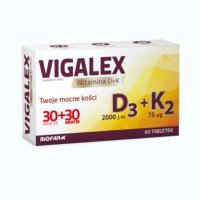 Vigalex D3 + K2, tabletki, 30 szt. + 30 szt. GRATIS