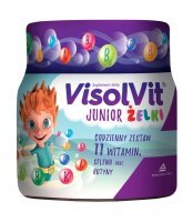 VisolVit Junior, żelki, 11 witamin, smak owocowy, 50 sztuk