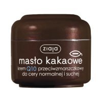 Ziaja Masło Kakaowe, krem Q10 przeciwzmarszczkowy, cera normalna i sucha, 50 ml
