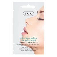 Ziaja, Mikrobiom Balans, maska do twarzy dla skóry tłustej, saszetka, 7 ml